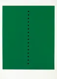 Lucio Fontana, Concetto Spaziale, 1965, silkscreen printed in green