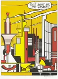 Roy Lichtenstein, This Must Be The Place, 1965, color offset lithograph on white wove paper