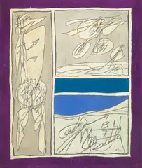 Achille Perilli, I Contetti Sociali, 1964, oil on canvas