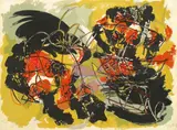 Untitled, by Karel Appel, color lithograph, sold May 2007