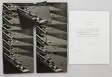 Douglas Huebler, Duration Piece #7, New York City, 1969, project statement is titled and dated within the text and signed 'Douglas Heubler' (lower right); each photograph is signed on the reverse