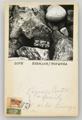 Untitled by Wallace Berman, 1970, photograph, ink and pen on card, sold May 2007