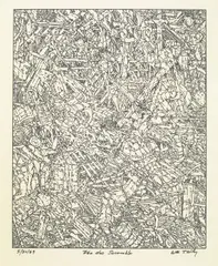 William T. Wiley, Voo Doo Scramble, 1969, ink on paper