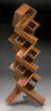 Peter Zecher, Untitled (Stacked Wood), 1977, walnut