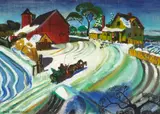 Robert Carston Arneson, Winter Farm Scene