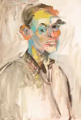 John Charles Haley, Self Portrait, oil on canvas