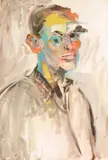 John Charles Haley, Self Portrait, oil on canvas