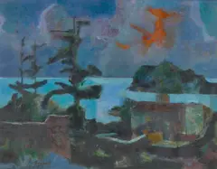 Lake by Jack Zajac, c.1952, oil on canvas, sold May 2007
