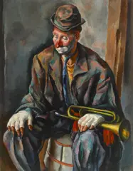 Huey the Clown by Francis de Erdely, c.1946, oil on canvas, sold May 2007