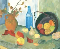 Janusz Strzałecki, Martwa natura, olej, płótno