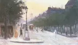 Ludwik de Laveaux, Bulwar Montparnasse, olej, deska