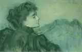 Marzenie by Leon Wyczółkowski, pastel, papier, sold Dec 1994