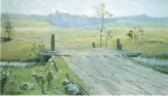 Henryk Weyssenhoff, Zamarłe barwy, olej, płótno