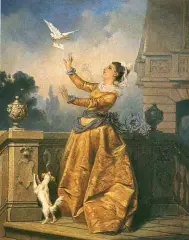 Leonard Straszynski, Posłaniec miłości, olej, płótno