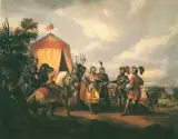 Feliks Sypniewski, Przed bitwą pod Grunwaldem, 1852, olej, płótno