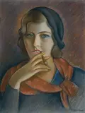 Henryk Berlewi, Portret dziewczyny z papierosem