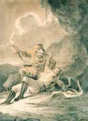 Rozbójnik by Aleksander Orłowski, pastel, papier, offered Mar 1994
