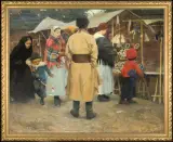 Alfons Karpiński, NA ODPUŚCIE, 1907, olej, płótno
