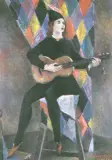 Ludwik Czaykowski, Gitarzysta, olej, płótno