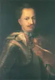 Stanisław Leszczyński król Polski by Autor nierozpoznany, olej, płótno, sold Oct 1993
