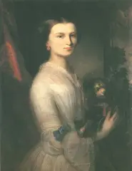 Bronisława z Tokarskich Ścibor-Chełmska by Autor nierozpoznany, olej, płótno, sold Oct 1993