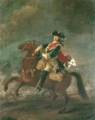 Karol August Fryderyk ks. Waldeck-Pyrmont by August Querfurt, olej, płótno, sold Oct 1993