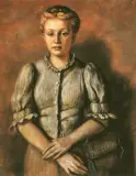 Roman Kramsztyk, Nauczycielka muzyki, olej, płótno
