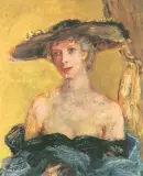 Henryk Gotlib, Portret damy w kapeluszu