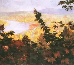 Stanisław Jarocki, Wilno - widok na Antokol, olej, płótno
