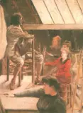 W pracowni malarza by Autor nierozpoznany, olej, płótno, sold Jun 1993