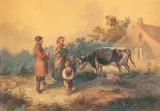 Franciszek Kostrzewski, Scena rodzajowa na wsi