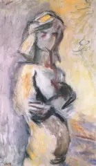 Akt by Henryk Gotlib, olej, płótno, sold Dec 1992