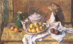 Wacław Taranczewski, Martwa natura z wazą, serwetami i ..., olej, płótno