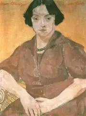 Portret kobiety by Xawery Dunikowski, olej, płótno, sold Dec 1992
