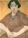 Xawery Dunikowski, Portret kobiety, olej, płótno