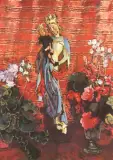 Józef Mehoffer, Uśmiechnięta Madonna, 1943, olej, tektura