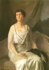 Stanisław Lentz, Portret Pani G., olej, płótno