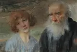Teodor Axentowicz, Młodość i starość