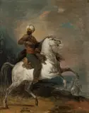 Aleksander Orłowski, JEŹDZIEC WSCHODNI, po 1802, olej, płótno dublowane