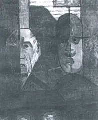 Tadeusz Zakrzewski, Maski, olej, płótno