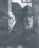 Tadeusz Zakrzewski, Maski, olej, płótno