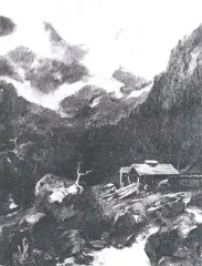 Adolf Glatte, W Alpach, olej, płótno