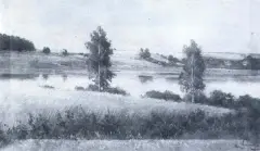 Nad wodą by Eugeniusz Wrzeszcz, olej, płótno, offered Nov 1991