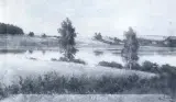 Nad wodą by Eugeniusz Wrzeszcz, olej, płótno, offered Nov 1991