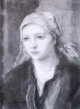 Teodor Axentowicz, Dziewczyna w chustce