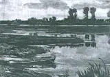 Ignacy Pieńkowski, Pejzaż z łódką