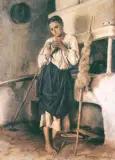 Tadeusz Grocholski, Maryjka Harbarowa, olej, płótno