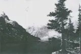 Edward Krause-Wichman, Pejzaż alpejski, olej, płótno