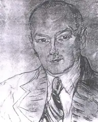 Portret mężczyzny by Stanisław Ignacy Witkiewicz, pastel, papier, sold Nov 1990