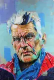 Tom Byrne, Samuel Beckett, Oil on Canvas